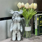 28-35CM Bear Figurines Home DecorationAccessories Modern Stvle Desk DecorationNordic Home Decor Living Room DecorationStatue