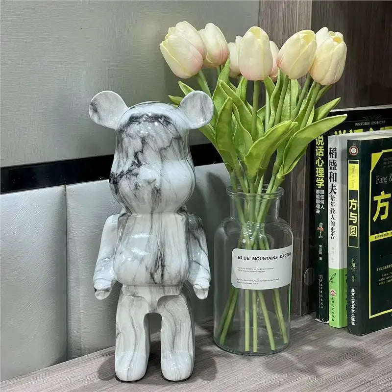 28-35CM Bear Figurines Home DecorationAccessories Modern Stvle Desk DecorationNordic Home Decor Living Room DecorationStatue