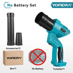 YOFIDRA 2In1 3000W Brushless Electric Turbo Fan Blowers Air Blower Leaf Snow Dust Cleaning Power Tool For Makita 18V Battery Pin