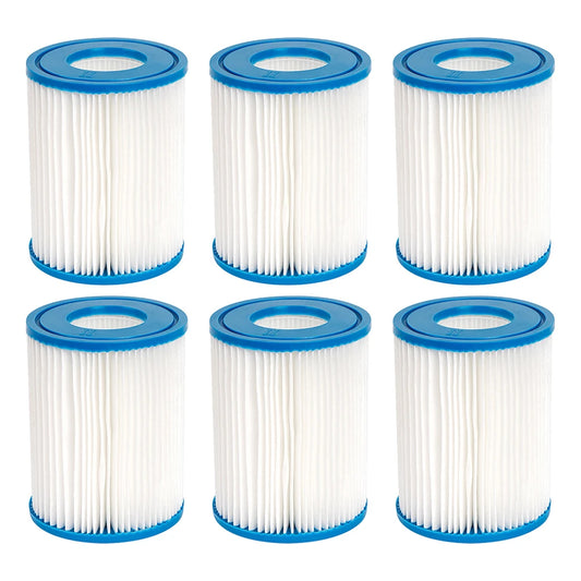 Type II Filter Cartridge for Bestway Swimming Pool, Replacement Hot Tubs Filter Compatible with Lay Z SPA Filter Pump