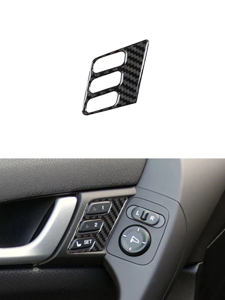 Brand New ABS Carbon Fiber Decorative Car Various Parts Cover Trim Sticker For ACURA TSX 2009-2014 Interior Accessories Stickers