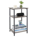 2/3-Tier End Table - Space-Saving Side Table w/ Adjustable Feet & Steel Frame for Bedroom & Living Room | AlluCanFind