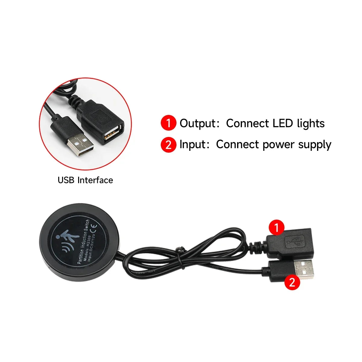 Symphony Car Atmosphere Light Automatic OFF Module 30 Seconds Glove Box USB Expansion Dock Ambient Lamp For Tesla Model 3 Y S X