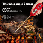 WENMEICE Kitchen Thermometer Digital Backlight Fast Reading Food Thermometer for Meat Cooking Fry Probe BBQ Oven Kitchen Tools