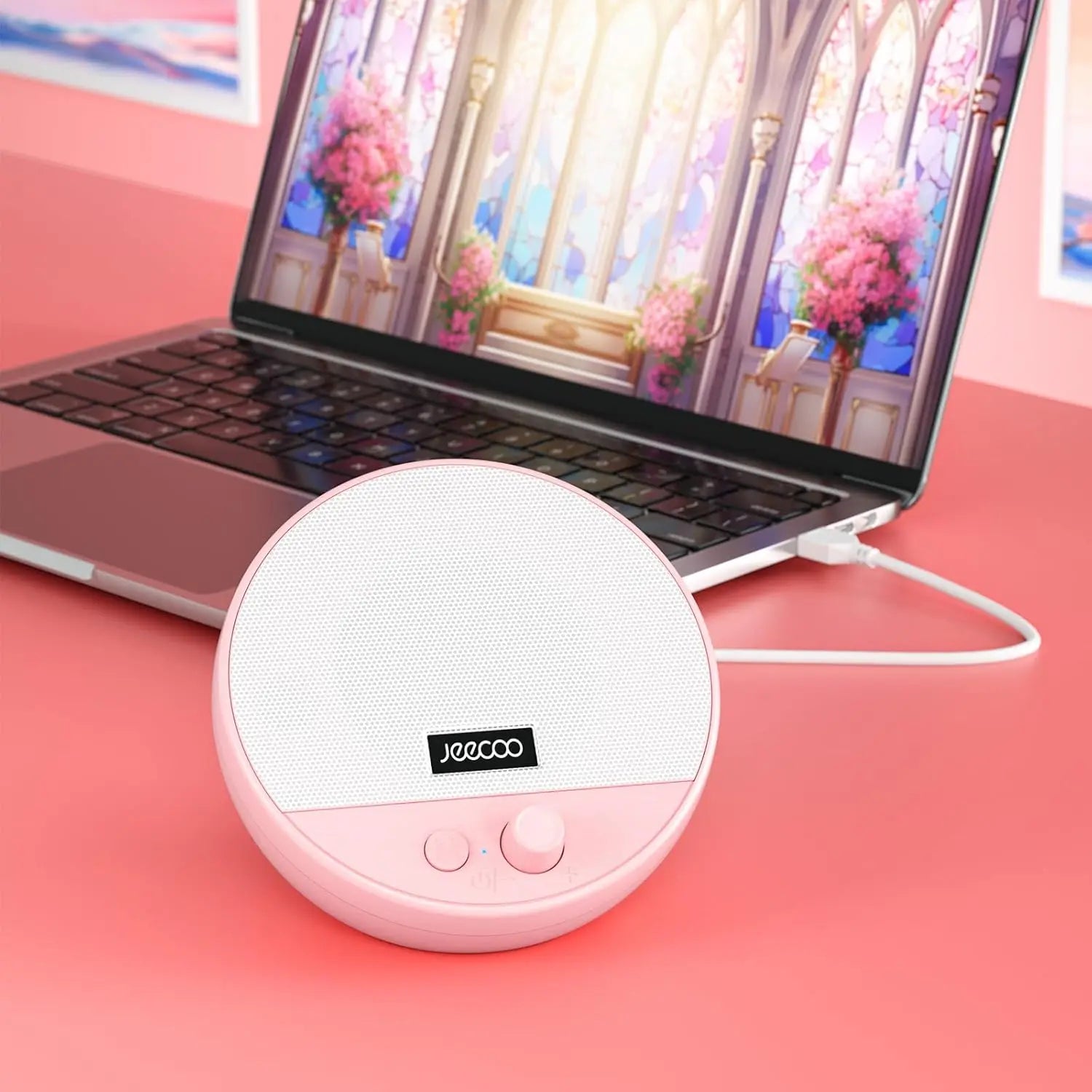 Jeecoo A10 USB Plug-N-Play Laptop Speakers Bluetooth Computer Speakers,Volume Knob Speaker with for PC Desktop&Laptop