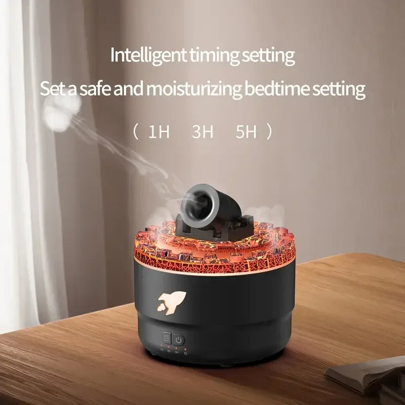2025 New Creative Fort Aromatherapy Machine Household Lava Crack Humidifier Hotel Essential Oil Diffuser Aromatherapy Machine