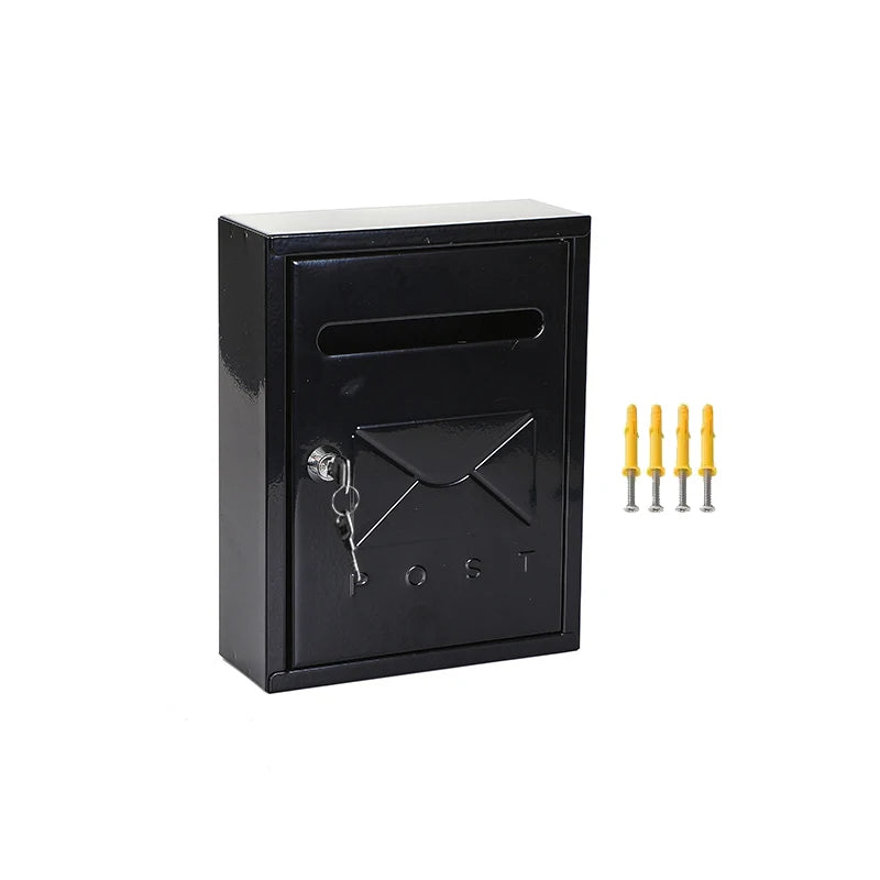20x7.5x26cm Metal Wall Mount Mailbox Letter Box Apartment Complaint Box Large Capacity Easy Installation Office Home Postbox