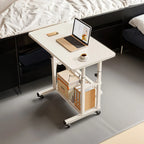 【Breeins】Height Adjustable Mobile Table Overbed Desk with Wheels