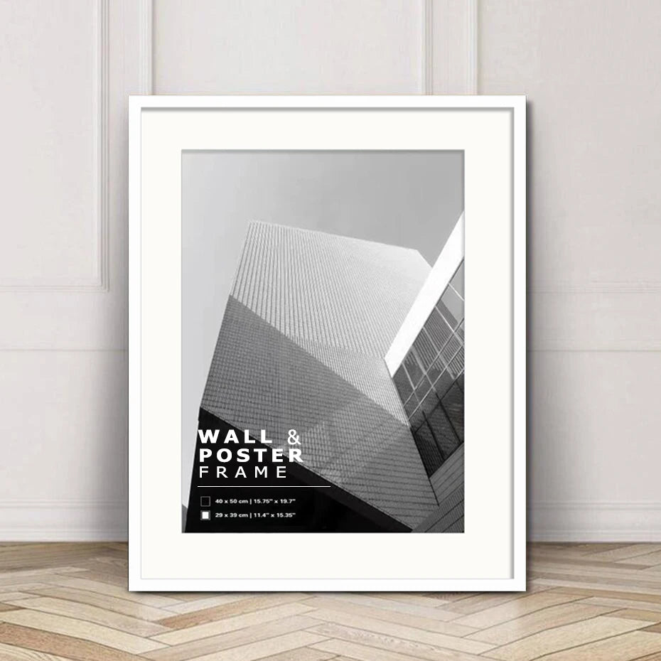 30x40 Photo Frames Modern Metal Picture 15x20 30x40 A4 21x30 40x50cm With Mat Plexiglass Poster Canvas Print Wall Art Home Decor