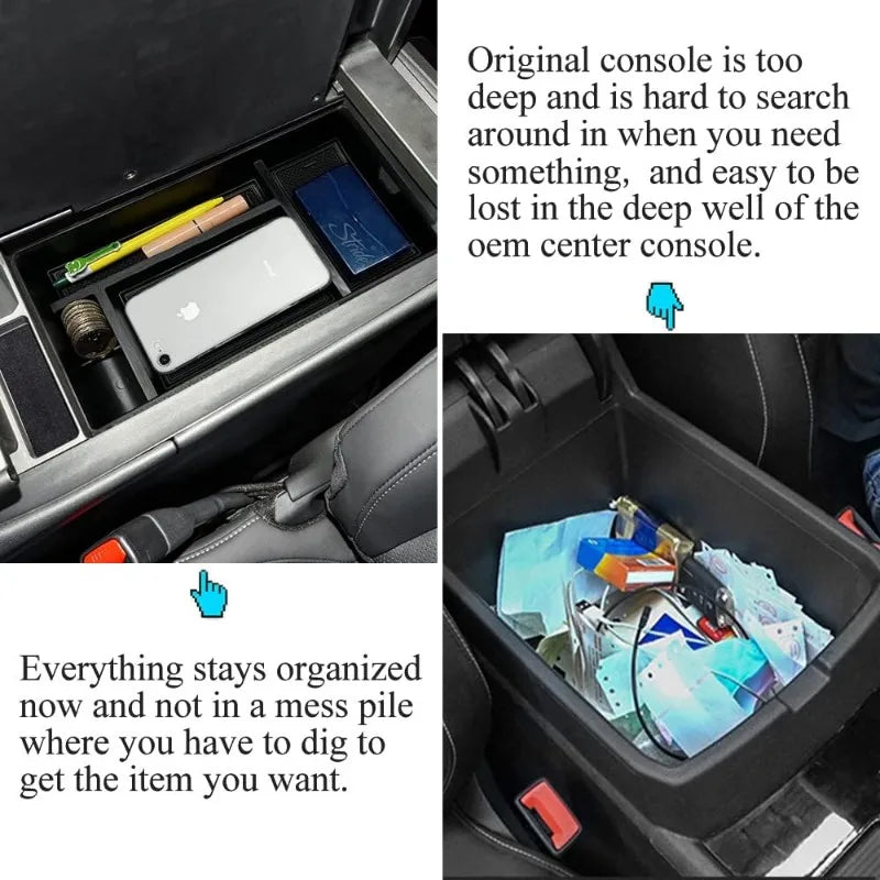 Center Console Organizer Tray Compatible with Lexus NX 250 350h 450h 2022 2023 ABS Tray Insert Organizer Storage Box Glove Palle