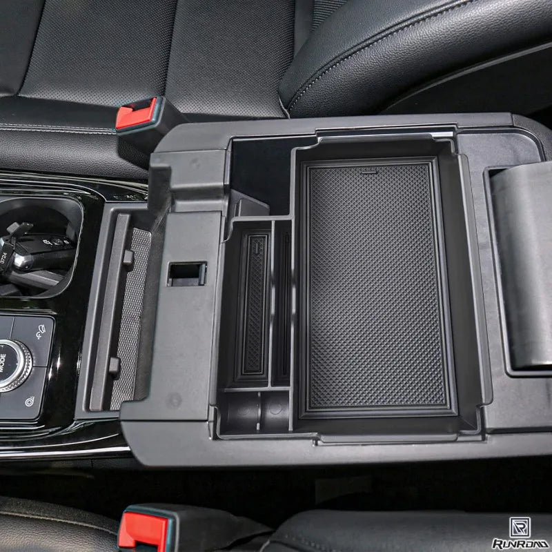 Upgrade Center Console Organizer Tray Compatible with Ford Explorer 2025 2024 2023 2022 2021 2020 Accessories, ABS Armrest Tray