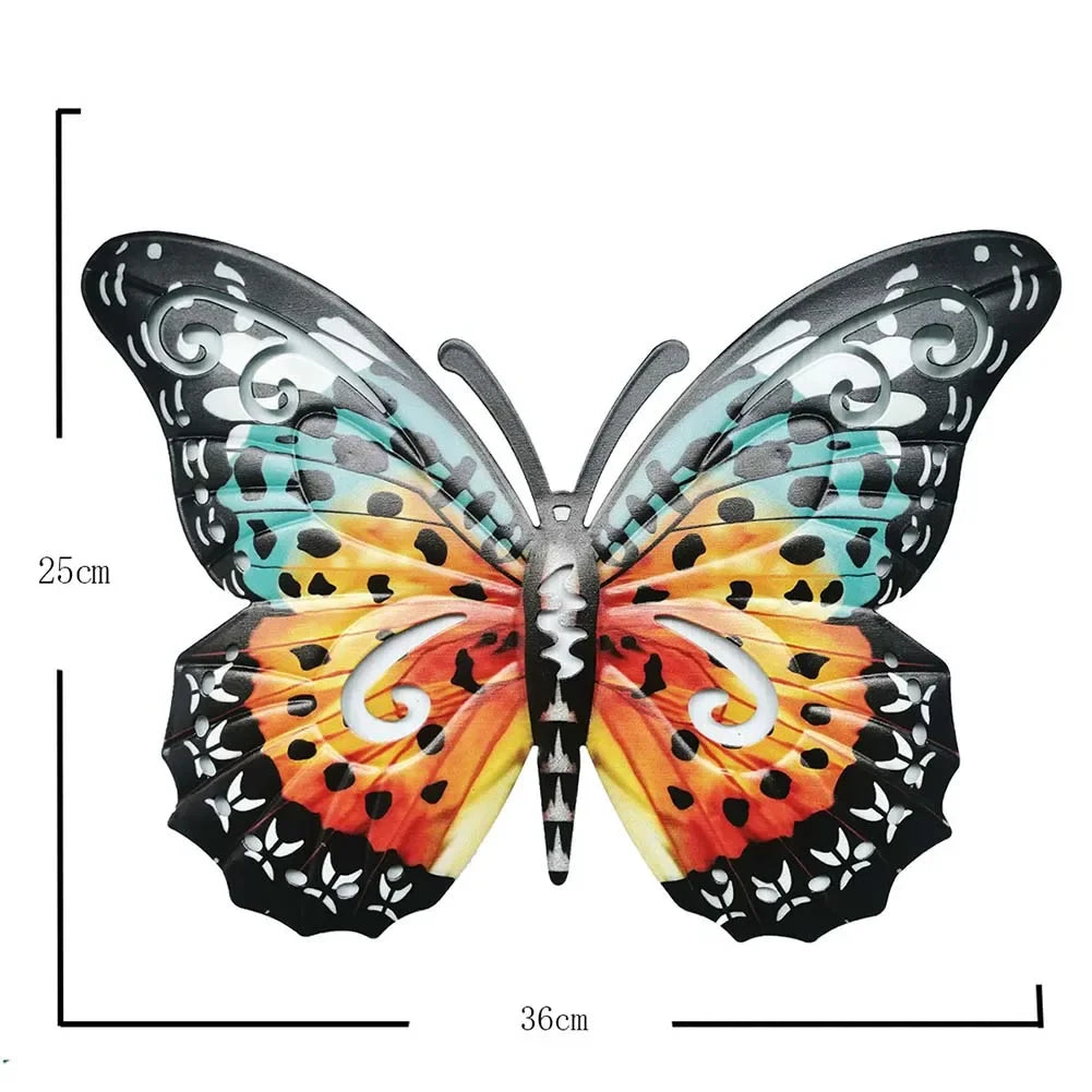 Metal Butterfly Outdoor Large Wall Home Decor Beauty Butterfly On The Wall Fence Shed Wall Garden Decor For Office Garden Patio