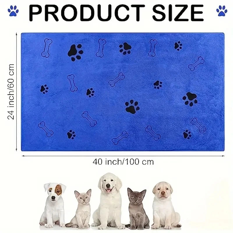 2-Pack Soft Microfiber Dog Towels - Quick Dry, Super Absorbent for Pet Bath & Grooming | AlluCanFind