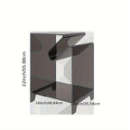 Creative acrylic side table, light luxury and stylish bedroom bedside table, suitable for bedroom and living room