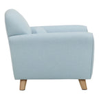Children's Upholstered Accent Armchair Stylish Indoor Armchair Cozy Foam Filling Sturdy Wooden Frame Easy Assembly Kids Room