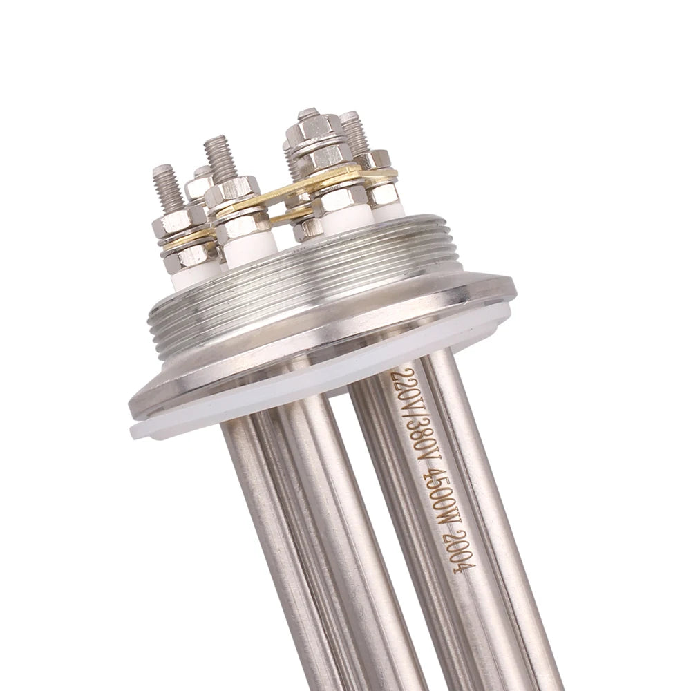 220V/380V Immersion Heating Element 2" Tri-clamp Brewing Heater Electrical Water Tubular Resistance 2KW/3KW/3750W/4.5KW/6KW