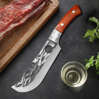Kitchen Chef Utility Knive Stainless Steel Forged Slaughter Knife Chop Bone Vegetables Butcher Knife Cleaver Knife with Cover