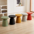 Richome Household Plastic Circular Coffee Table Small Living Room Horse Shaped Side Table Balcony Modern And Simple Coffee Table