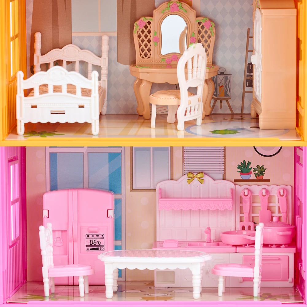 Simulation kitchen Toys 1 12 Scale Dollhouse Furniture Container Miniature Bathroom Bedroom Living Room Scene Decoration