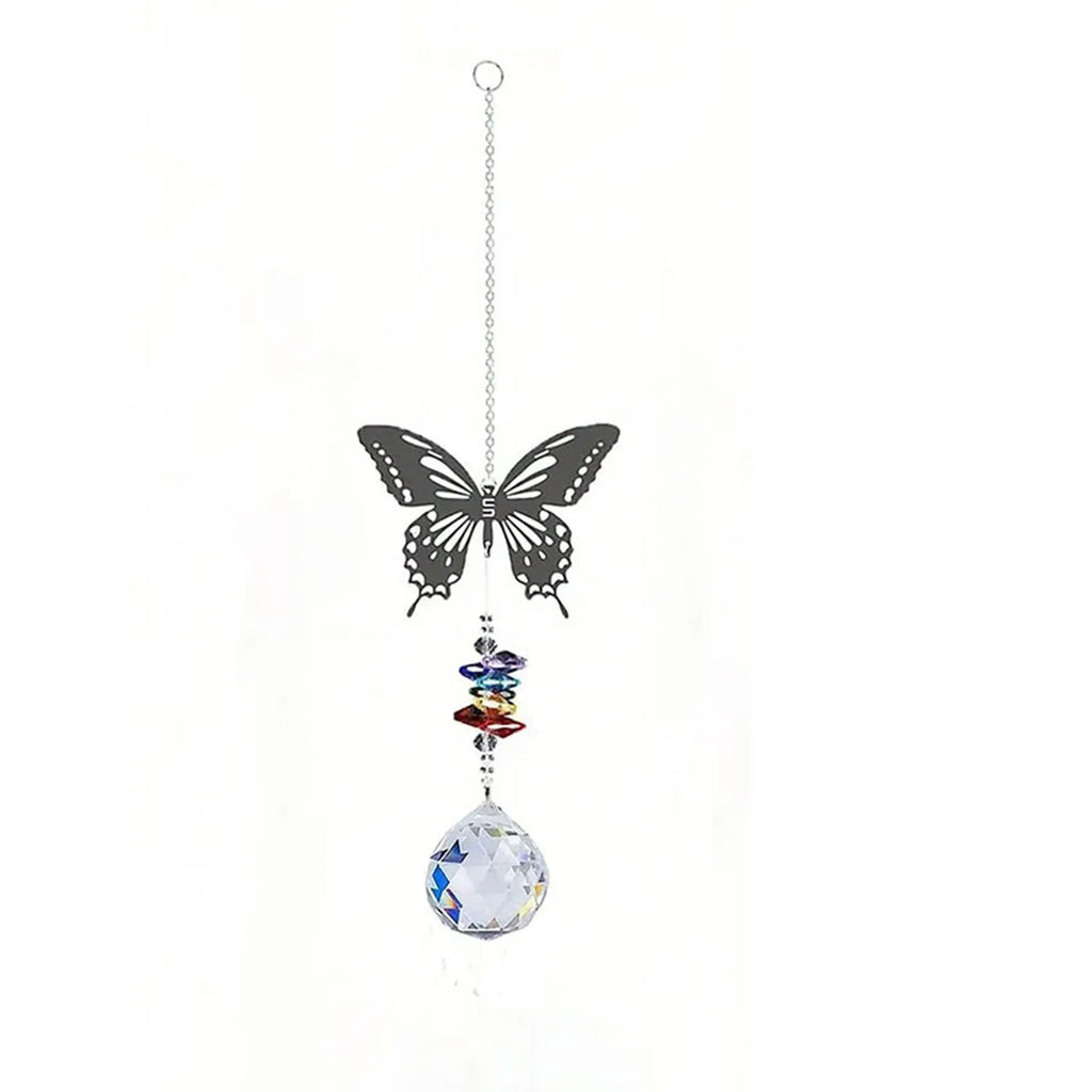 1PC Hanging window sun prism decor indoor crystal catcher rainbow maker decor owl hummingbird pendant