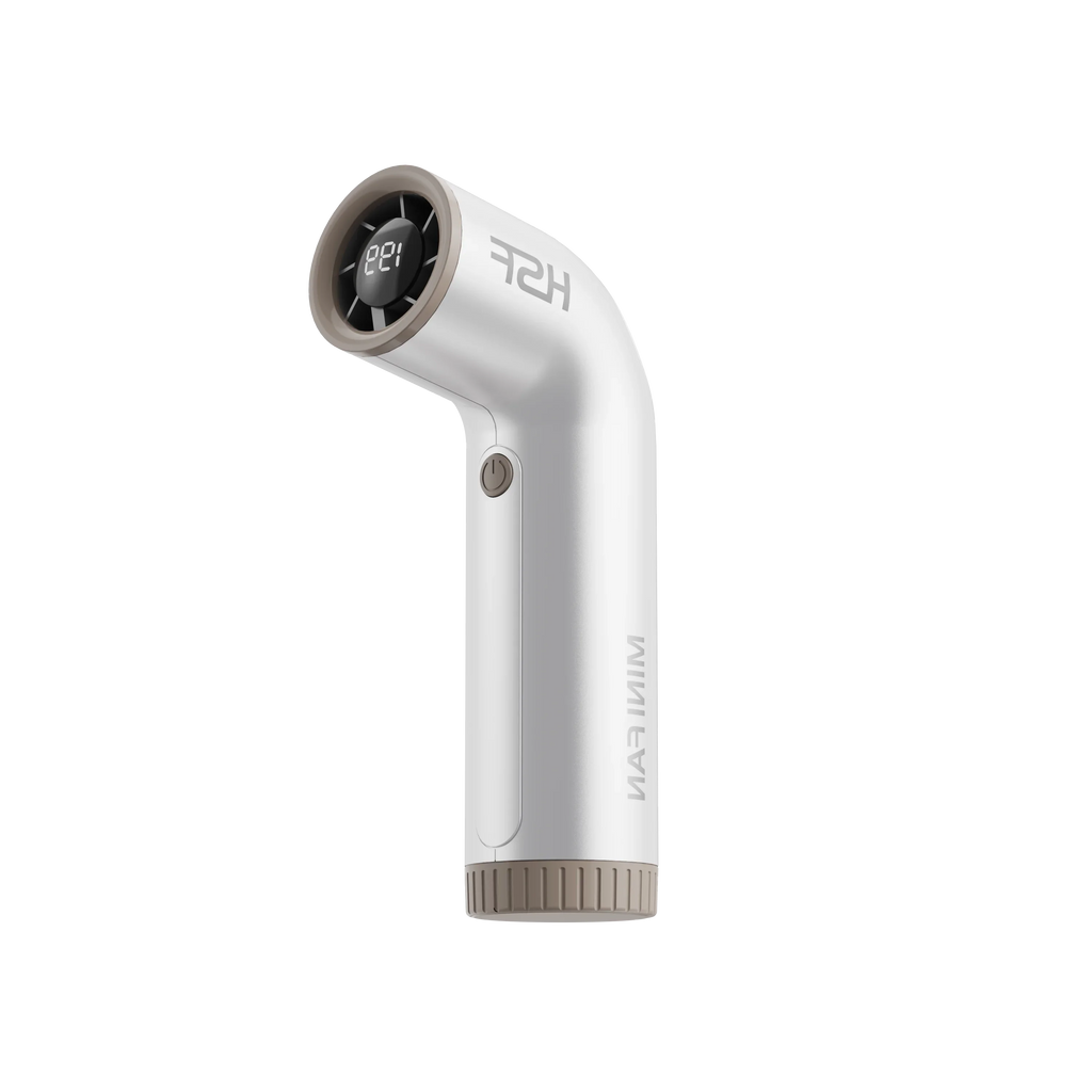 4000mAh Handheld mini fan 199 speed turbo digital display infinitely variable speed outdoor portable fan USB charging