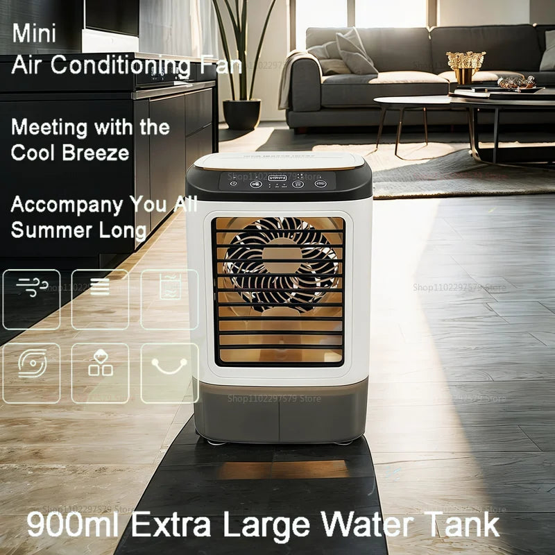 2025 NEW Portable Desktop Spray Fan Mini Air Cooler for Home Office Qu