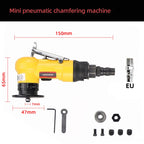 HIFESON Mini Pneumatic Chamfer 45° Trimming Machine Metal Deburring Trimming Pneumatic Tool Accessories and Set Selection