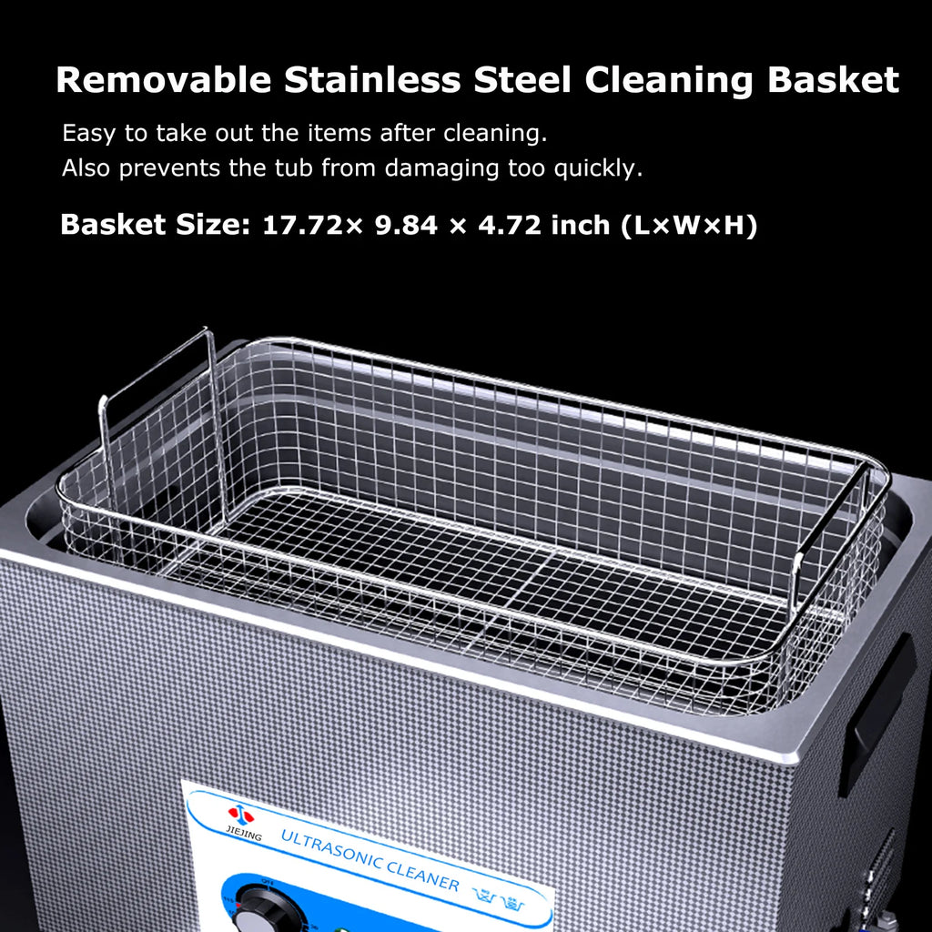 30L Ultrasonic Cleaner 40kHz Ultrasound Bath Heated Ultrasonic Cleaning Machine for Carburetor,Jewellery,Tools,Auto Parts etc