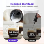 4-IN-1 Electric Milk Frother Milk Foam Machine For Coffee Cappuccino Latte Hot Cold Foam Maker Automatic Milk Frother Foamer