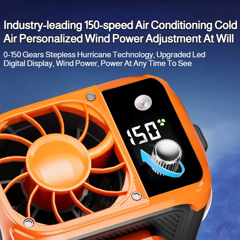 Portable Outdoor Camping Rechargeable Waist Fan Rapid Cooling Super St