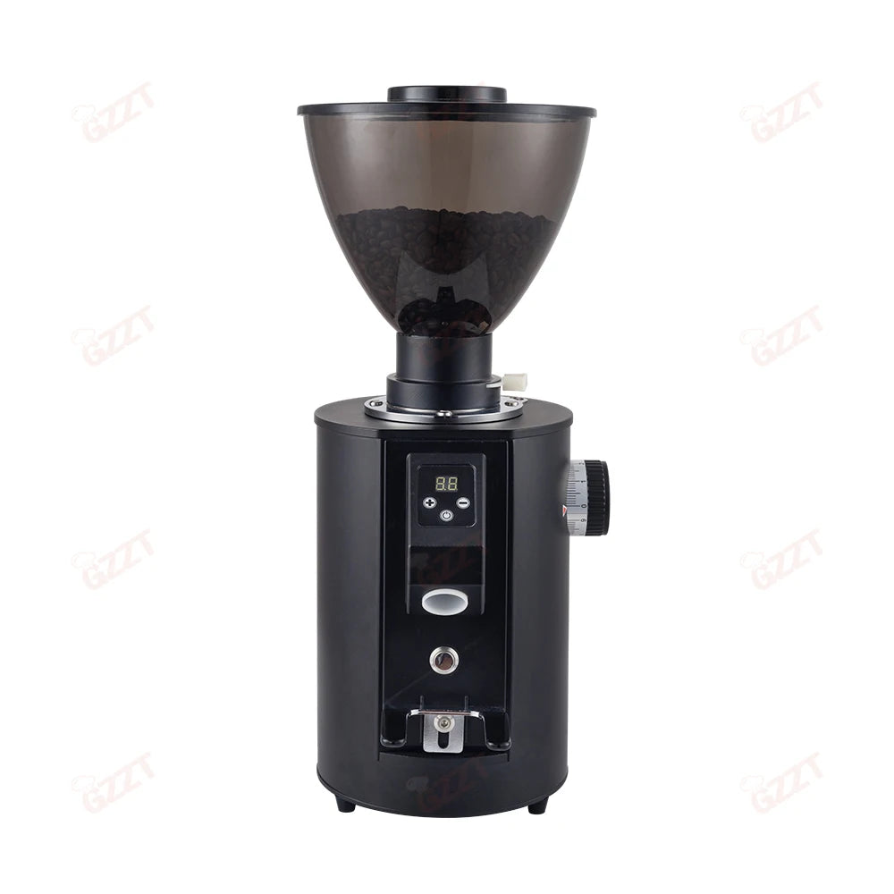 GZZT TCG64 Electric Coffee Bean Grinder 64mm Flat Burr Quantitative Grinding Maker Espresso Grinder Coffee Mill 220V 110V
