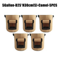 5/10Gallon Felt Plant Grow Bags Nonwoven Fabric Garden Potato Pot Greenhouse Vegetable Growing Bags Moisturizing Vertical Tools