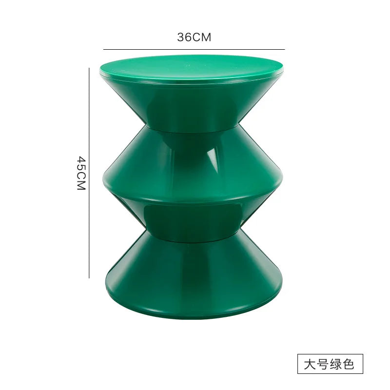 K-star Nordic Style Shoe Changing Stool Home Art Small Bench Simple Children Plastic Low Stool Creative Round Stool Hot 2024