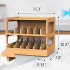 Pantry Organizer Pet Can Organizer for Pantry, Organizer, 2 Tier Stackable Can Storage Rack Ideal for 36 Human and Pet Food Cans