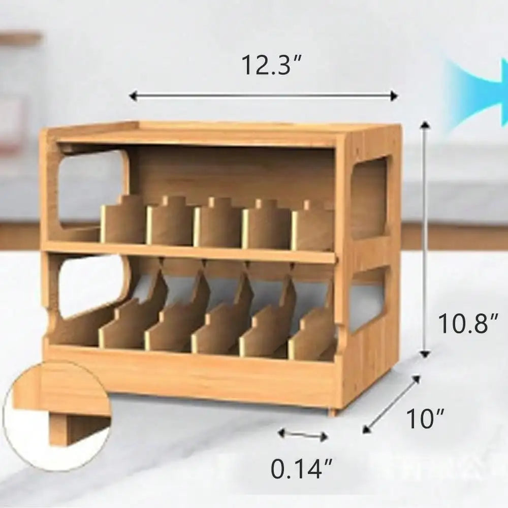 Pantry Organizer Pet Can Organizer for Pantry, Organizer, 2 Tier Stackable Can Storage Rack Ideal for 36 Human and Pet Food Cans