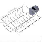 Kitchen Stainless Steel Sink Drain Rack Sponge Storage Faucet Holder Soap Drainer Towel Rack Shelf Organizer Kitchen Accessories