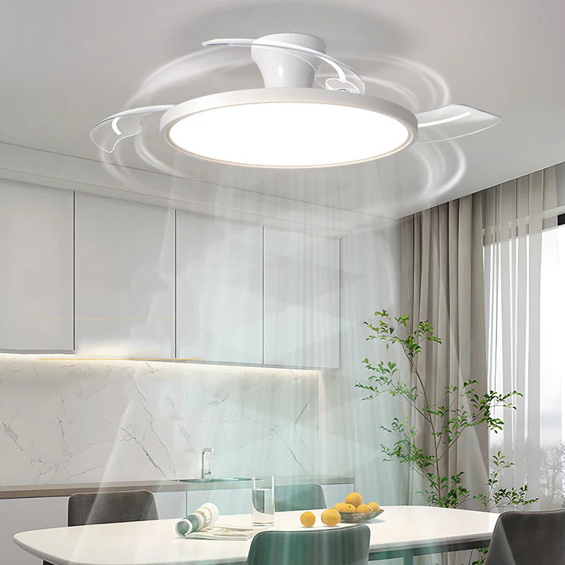 Intelligent Invisible Ceiling Fan Lamps Bedroom Study Living Room Ligh