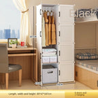 Household Folding Wardrobe Simplicity Dustproof Storage Locke Closet Plastic Collapsible Clothes Cabinets Home Bedroom Furniture