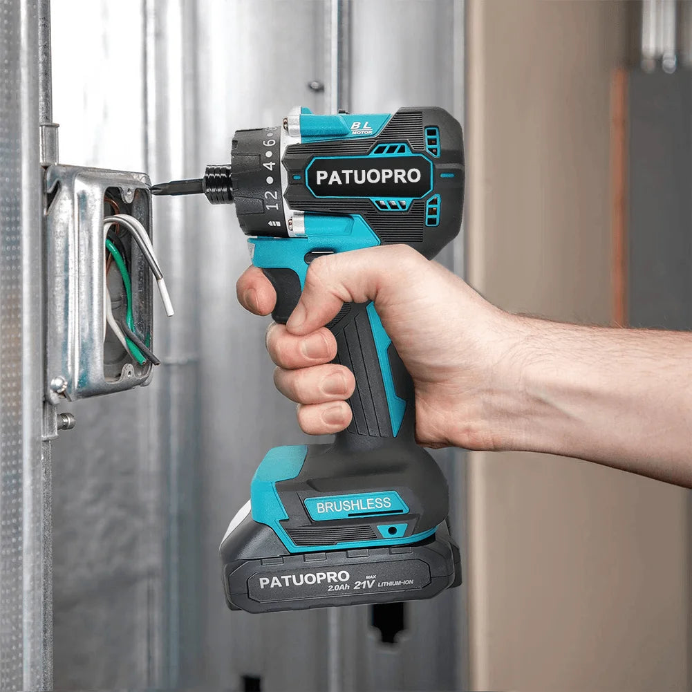 Brushless Electric Screwdriver Handheld 1/4inch Hex Electric Impact Drill Screw Driver For Makita 18V Battery(No Battery)