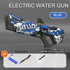 Electric continuous water gun fully automatic water absorption large capacity outdoor battles  summer water fights children toys