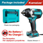 Kamolee 1800 N.M high torque wireless charging impact wrench 1/2inch brushless electric wrench compatible with Makita18V battery
