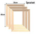 3pcs Wooden Frames 20x30 30x40 Canvas Frame Photo Oil Painting Canvas Diamond Painting Frames Canvas Wood Wall Frame Home Decor
