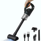 5KPa Cordless Mini Vacuum ， Rechargeable for Pet Hair, Dust in Home, Car & Office. Strong Suction for Sofa & Auto Detailing