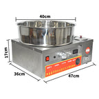 Commercial Stainless Steel gas cotton candy maker DIY candyfloss machine fancy brushed cotton candy machine 1pc