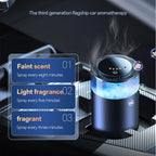 Smart Induction Car Aromatherapy Diffuser Auto On/Off Mist Maker Fogger Portable USB Rechargeable Fragrance Diffuser with Light