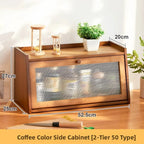 Wooden Desktop Storage Cabinet Cup Organizer Cosmetic Storage Ra Der Batoom Vani elf Wood Material Home Organization