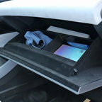 Glove Box Organizer Divider Compartment Tray for Byd Seal 2022 Easy Installation Durable 35cmx15.1cmx3cm ABS  Black