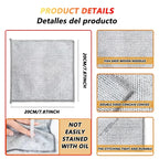 Kitchen Steel Wire Scrubber Oil Repellent Dish Washing Cloth Reusable Pot Friendly Cleaning Scourer Pad