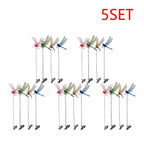 4/8/32Pcs Simulation 3D Dragonfly Clip Lifelike Outdoor Decor Realistic Bug Deterrents Fake Dragonfly Garden Decorative Clip