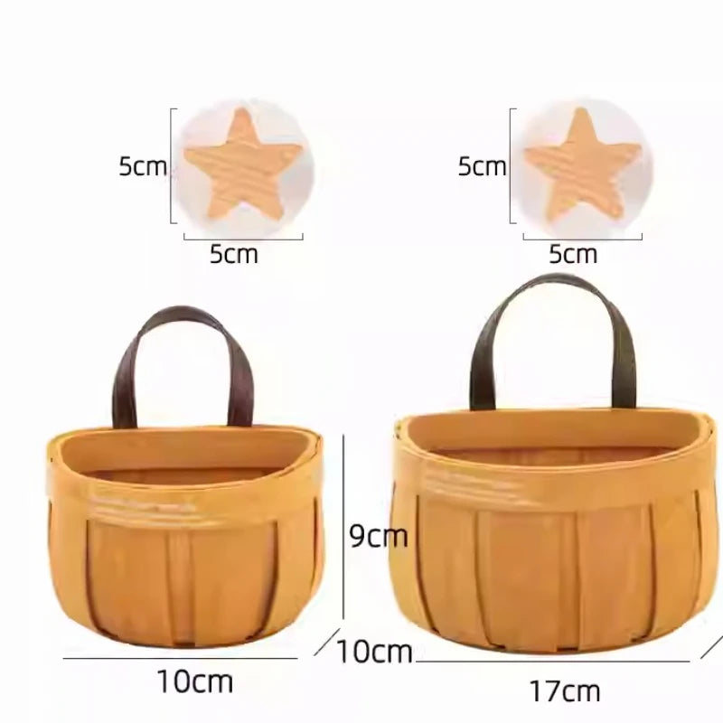 Kitchen Hanging Garlic Storage Basket Rattan Organizer Ginger Onion Vegetable Basket Wall Mounted Cabinet Door Hanging Bin